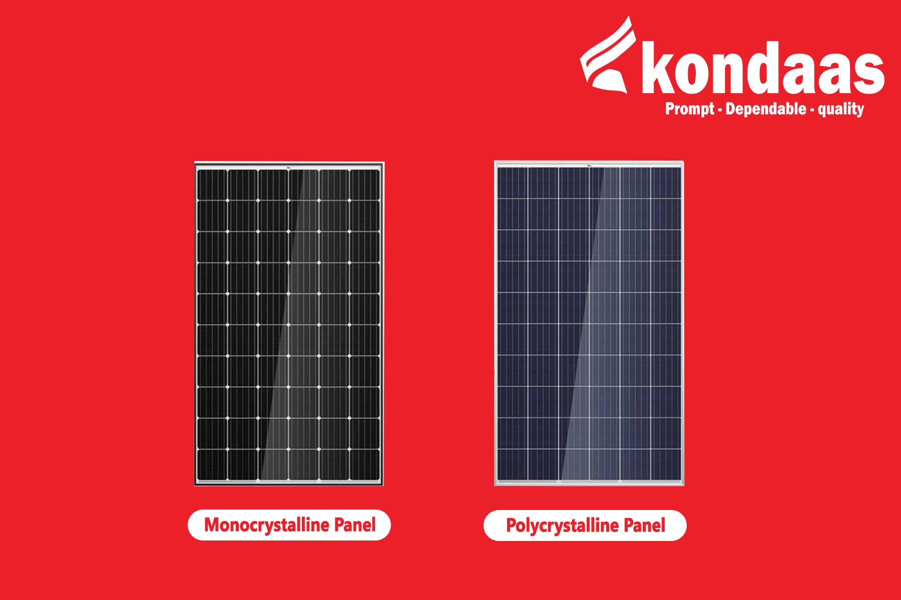 Difference between Mono and Polycrystalline Panels-Kondaas Automation