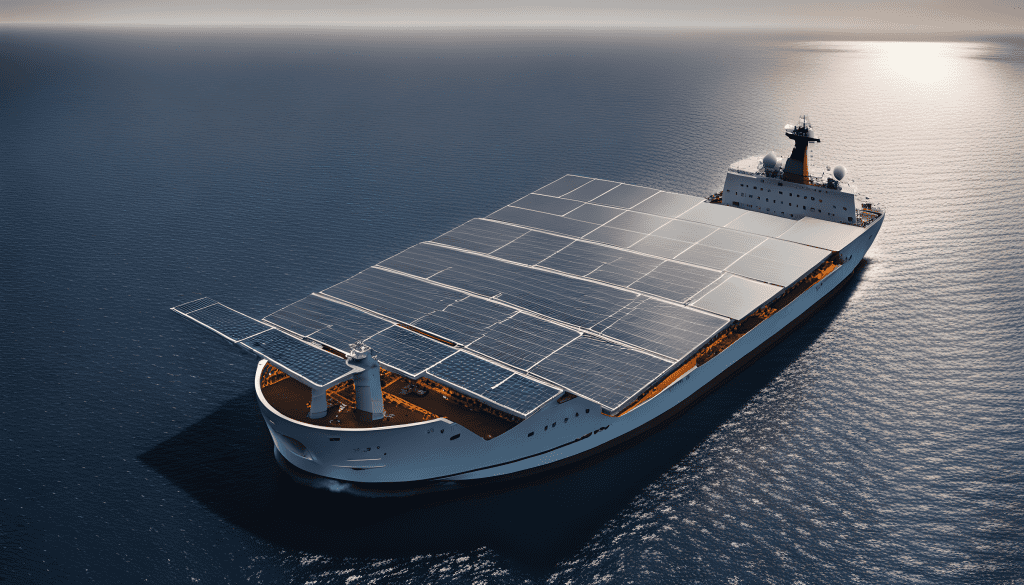a solar-powered ships