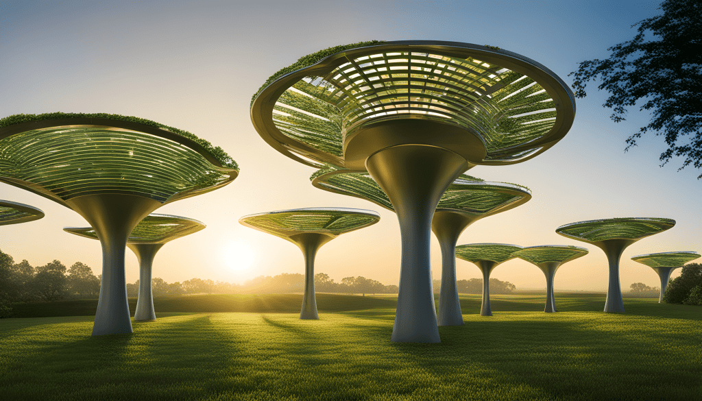 futuristic of Solar Trees
